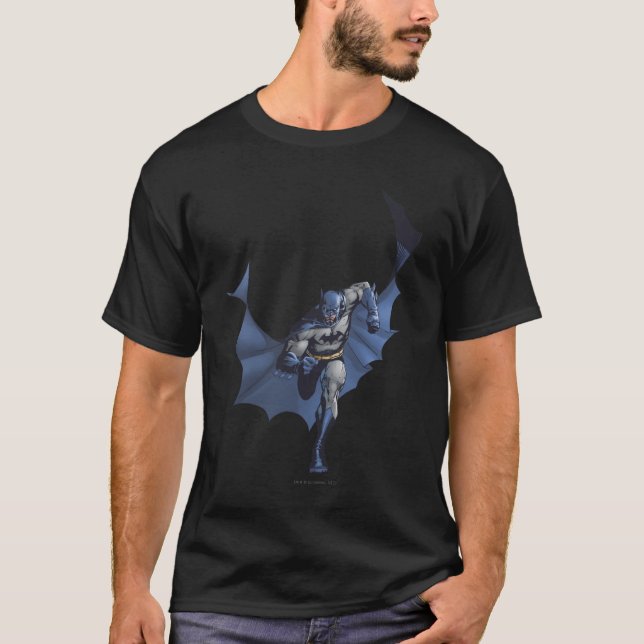 Batman springa med flyg t shirt (Framsida)