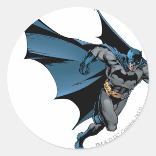 Batman springa med gusto runt klistermärke