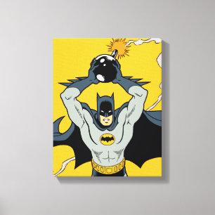 Batman springer med bomb canvastryck