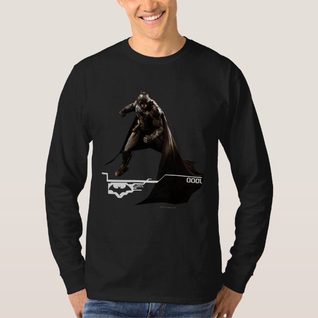 Batman Stående med Cape Tee (Framsida)
