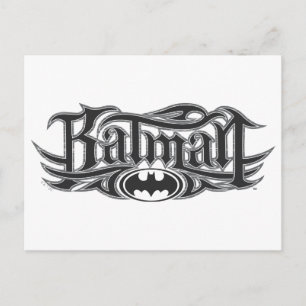 Batman Stiliserad Logotyp Vykort