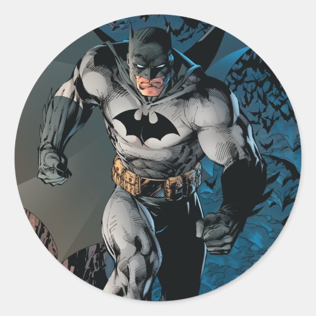 Batman Stride Runt Klistermärke (Framsida)