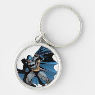 Batman Strong Shadow Rund Silverfärgad Nyckelring