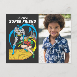 Batman Super Vän   Alla hjärtans dag Vykort