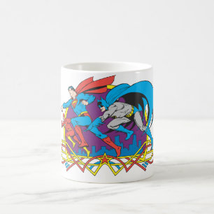 Batman + Superman + Flash Kaffemugg