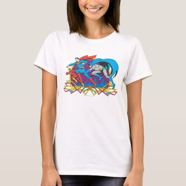 Batman + Superman + Flash T-shirt (Framsida)