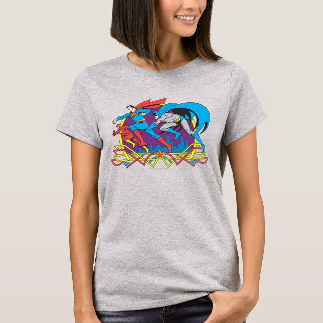 Batman + Superman + Flash Tee (Framsida)