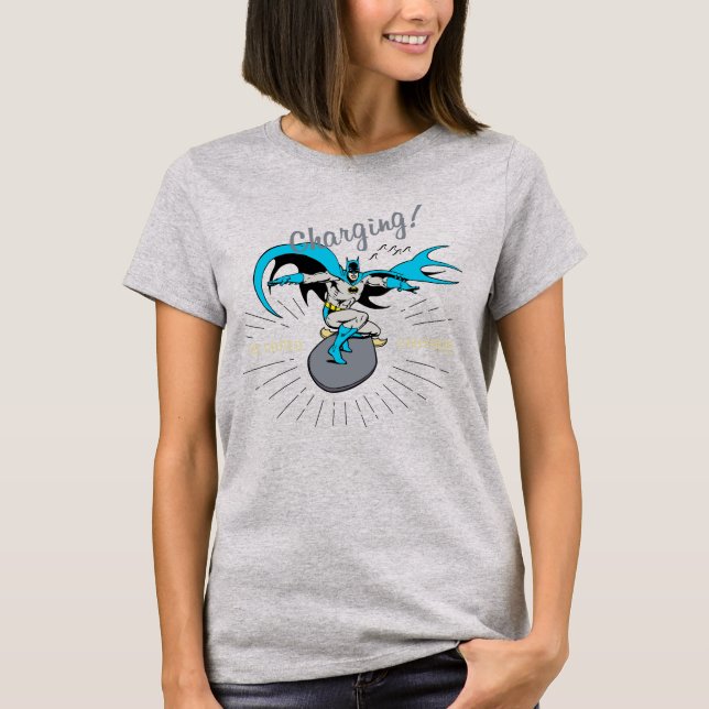 Batman Surfing - Charging! T Shirt (Framsida)