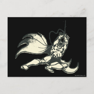Batman Swinging Grunge Vykort
