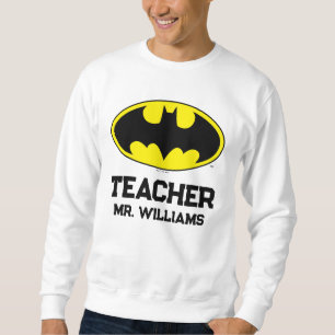 Batman-symbol Bat-oval logotyp Lång Ärmad Tröja