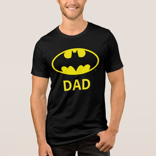 Batman-symbol | Bat-oval-logotyp T Shirt (Framsida)