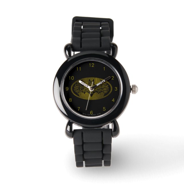 Batman Symbol | DÖSKALLAR i FLADDERMUS LOGOTYP Armbandsur (Framsida)
