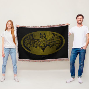 Batman Symbol Döskallar i Fladdermus Logotyp Filt