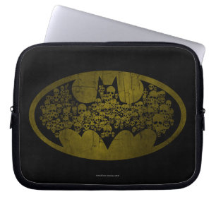 Batman Symbol   DÖSKALLAR i FLADDERMUS LOGOTYP Laptop Sleeve