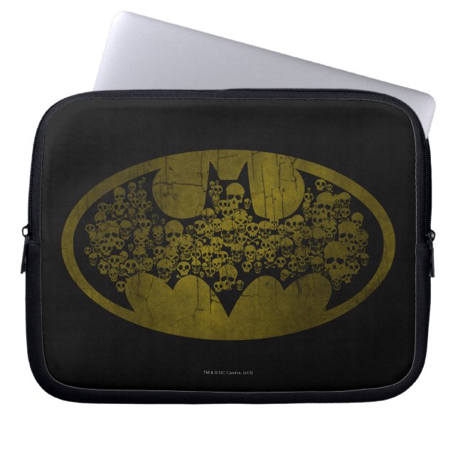 Batman Symbol | DÖSKALLAR i FLADDERMUS LOGOTYP Laptop Sleeve (Framsidan)