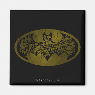 Batman Symbol DÖSKALLAR i FLADDERMUS LOGOTYP Magnet