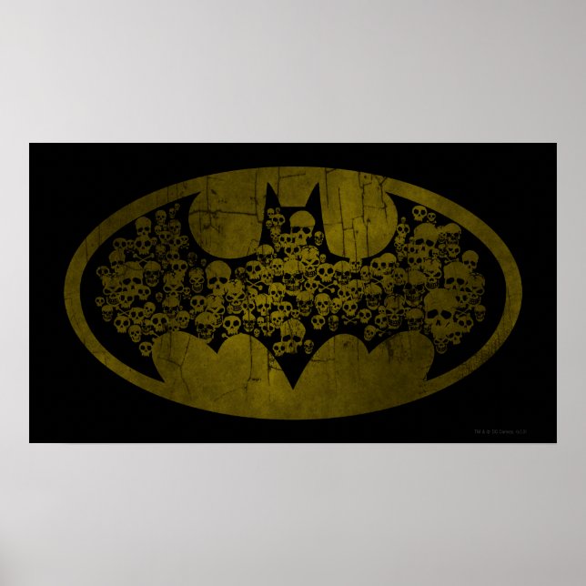 Batman Symbol | DÖSKALLAR i FLADDERMUS LOGOTYP Poster (Framsidan)