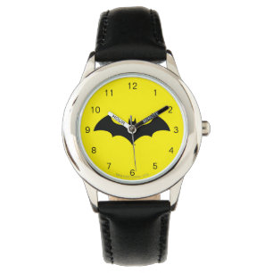 Batman Symbol Enkel Fladdermus Silhouette-Logoty Armbandsur