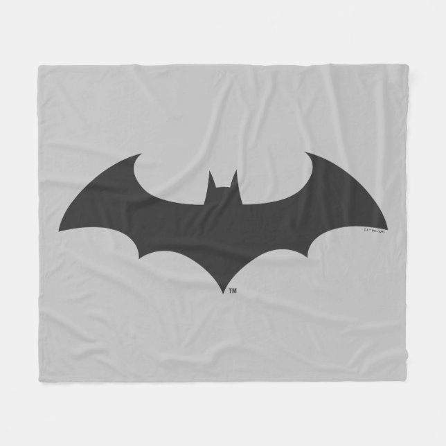 Batman Symbol | Enkel Fladdermus Silhouette-Logoty Fleecefilt (Framsidan (Horisontell))