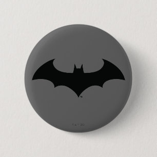 Batman Symbol Enkel Fladdermus Silhouette-Logoty Knapp