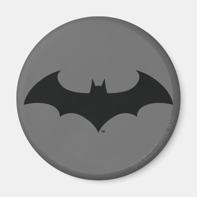 Batman Symbol | Enkel Fladdermus Silhouette-Logoty Magnet (Framsidan)