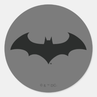Batman Symbol | Enkel Fladdermus Silhouette-Logoty Runt Klistermärke