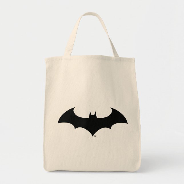 Batman Symbol | Enkel Fladdermus Silhouette-Logoty Tygkasse (Framsidan)