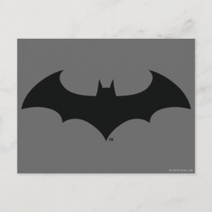 Batman Symbol   Enkel Fladdermus Silhouette-Logoty Vykort
