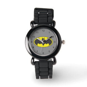 Batman Symbol Fladdermus Oval Logotyp Armbandsur