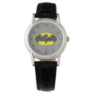 Batman Symbol   Fladdermus Oval Logotyp Armbandsur