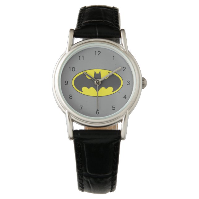 Batman Symbol | Fladdermus Oval Logotyp Armbandsur (Framsida)