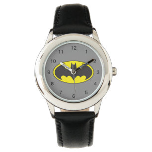 Batman Symbol Fladdermus Oval Logotyp Armbandsur
