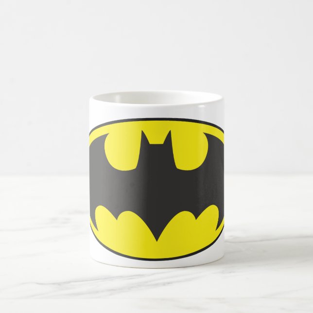 Batman Symbol | Fladdermus Oval Logotyp Kaffemugg (Center)