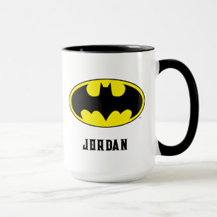 Batman Symbol Fladdermus Oval Logotyp Lägg til Mugg