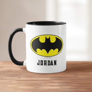 Batman Symbol Fladdermus Oval Logotyp Lägg til Mugg