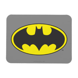 Batman Symbol Fladdermus Oval Logotyp Magnet