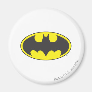Batman Symbol Fladdermus Oval Logotyp Magnet