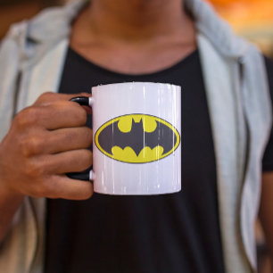 Batman Symbol Fladdermus Oval Logotyp Mugg