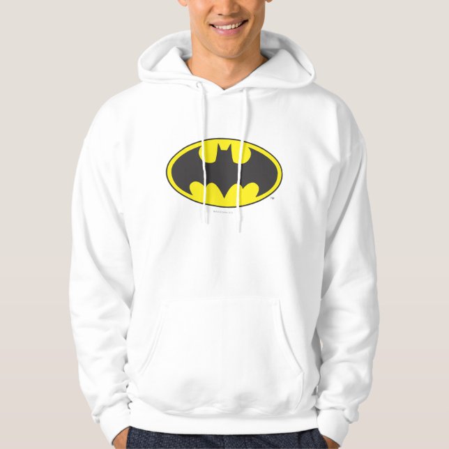 Batman Symbol | Fladdermus Oval Logotyp Munkjacka (Framsida)