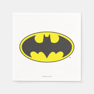 Batman Symbol Fladdermus Oval Logotyp Pappersservett