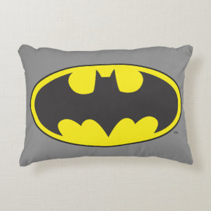 Batman Symbol   Fladdermus Oval Logotyp Prydnadskudde