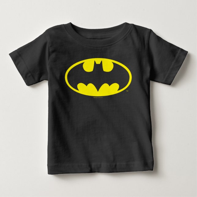 Batman Symbol | Fladdermus Oval Logotyp T-shirt (Framsida)