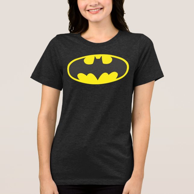 Batman Symbol | Fladdermus Oval Logotyp T-shirt (Framsida)