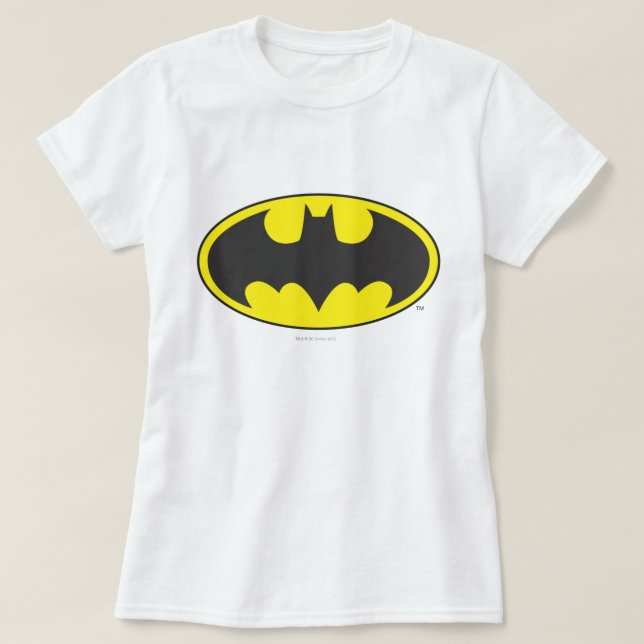 Batman Symbol | Fladdermus Oval Logotyp Tee (Design framsida)
