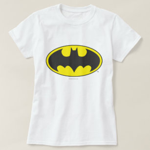 Batman Symbol   Fladdermus Oval Logotyp Tee Shirt