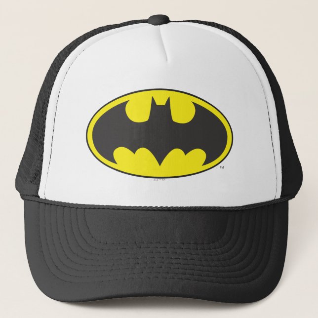 Batman Symbol | Fladdermus Oval Logotyp Truckerkeps (Framsida)