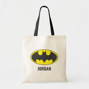 Batman Symbol   Fladdermus Oval Logotyp Tygkasse