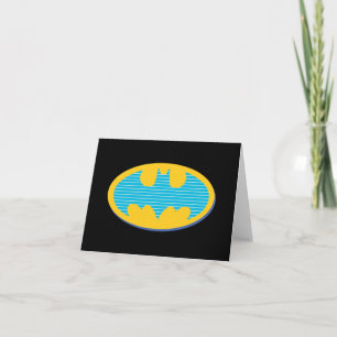 Batman   Symbol för cyan Rand Anteckningskort