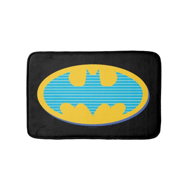 Batman | Symbol för cyan Rand Badrumsmatta (Framsidan)