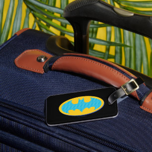 Batman Symbol för cyan Rand Bagagebricka